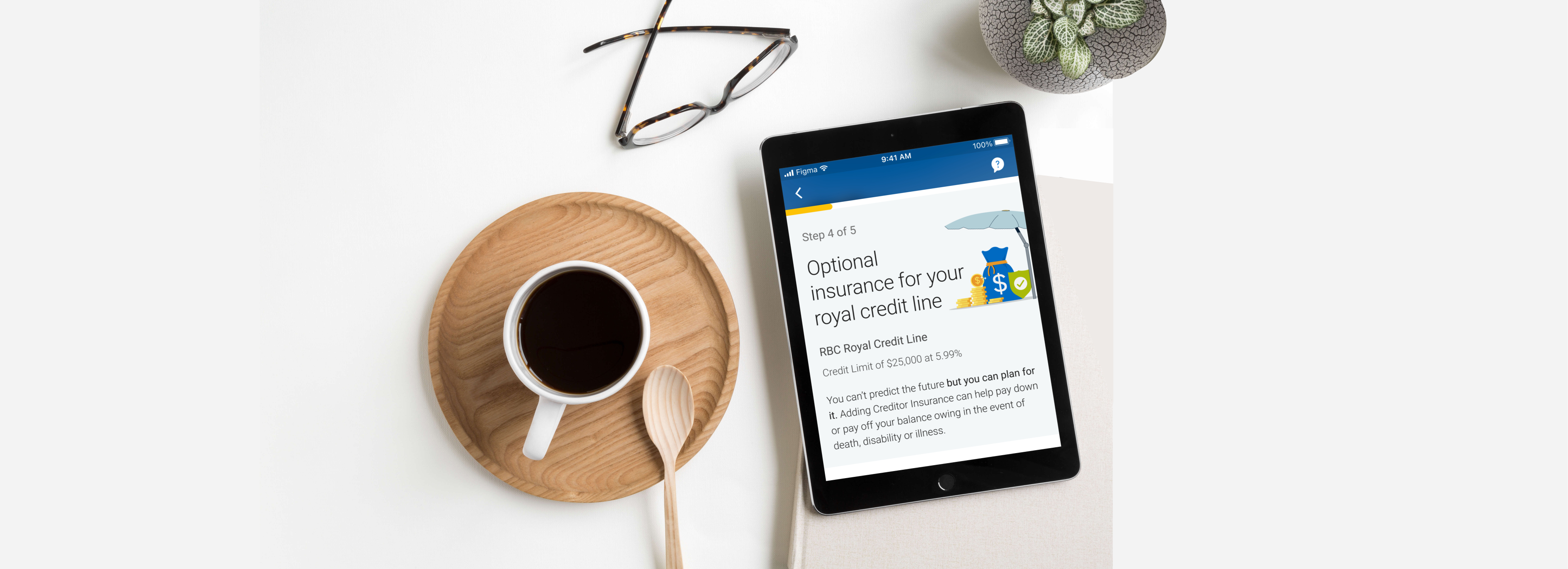 Creditor Insurance Widget - Optional insurance for royal credit line